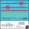 HO Scale HK Dagsboro Materials GP11 Locomotive Decal Set Fusion Scale Graphics