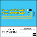HO Scale Iowa Interstate Railroad GEVO 516 Locomotive Decal Set Fusion Scale Graphics