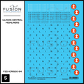 S Scale Illinois Central Railroad Highliner Decal Set Fusion Scale Graphics