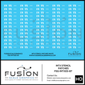 HO Scale INTX White Roman Stencil Patching Decal Set Fusion Scale Graphics