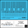 S Scale INTX Railcar Lettering Decal Set Fusion Scale Graphics