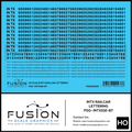 HO Scale INTX Railcar Lettering Decal Set Fusion Scale Graphics