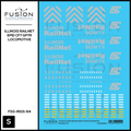 S Scale Illinois Railnet EMD CF7 GP7R Locomotive Decal Set Fusion Scale Graphics