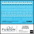 HO Scale ITFX Freight Car Reporting Marks Patching Decal Set Fusion Scale Graphics
