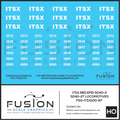 HO Scale ITSX Red EMD SD40-2 / SD40-2T Locomotives Decal Set Fusion Scale Graphics