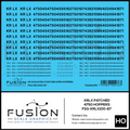 HO Scale KRLX 4750 Hoppers Patching Decal Set Fusion Scale Graphics