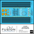 HO Scale KYLE EMD SD Locomotives Decal Set Fusion Scale Graphics
