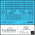 O Scale KYLE Patch Decal Set V1 Fusion Scale Graphics