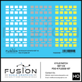 HO Scale KYLE Patch Set V2 Decal Set Fusion Scale Graphics