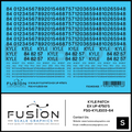 S Scale KYLE Ex UP 4750's Patching Decal Set Fusion Scale Graphics