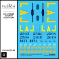 O Scale Los Angeles Junction Railway CF7 Locomotives Decal Set Fusion Scale Graphics