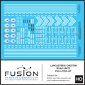 HO Scale Lancaster & Chester Railroad Road Locomotives Decal Set Fusion Scale Graphics