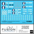 HO Scale LTEX PSC Group Locomotives Decal Set Fusion Scale Graphics