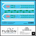N Scale MARC Ex BN EMD E9 Locomotive Decal Set Fusion Scale Graphics