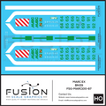 HO Scale MARC ex BN E9 Locomotives Decal Set Fusion Scale Graphics