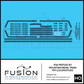 HO Scale Mountain Diesel Train EMD FP7A FP7B Locomotives Decal Set Fusion Scale Graphics