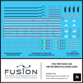 N Scale Metra Bike Pullman Bi Level Coach Decal Set Fusion Scale Graphics