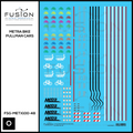 O Scale Metra Bike Pullman Cars Decal Set Fusion Scale Graphics