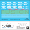 N Scale Metra EMD SW Switcher Locomotives Decal Set Fusion Scale Graphics