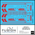 HO Scale Metra EMD F40PHM-3 211 CB&Q Heritage Locomotive Decal Set Fusion Scale Graphics