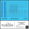 N Scale Metra Budd Bi Level Decal Set Fusion Scale Graphics