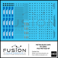 HO Scale Metra Budd Bi Level Decal Set Fusion Scale Graphics