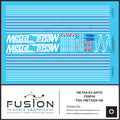 O Scale Metra EX Amtk EMD F59PHI Decal Set Fusion Scale Graphics
