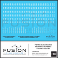 HO Scale Metra EMD F40PHM-2 Blue and Orange Locomotive Numbers Decal Set Fusion Scale Graphics