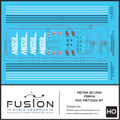 HO Scale Metra CNW F59PHI Heritage Unit 90 Locomotive Decal Set Fusion Scale Graphics
