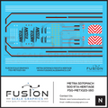 N Scale Metra 500 RTA Heritage SD70MACH Locomotive Decal Set Fusion Scale Graphics