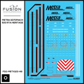 O Scale Metra SD70MACH 500 RTA Heritage Locomotive Decal Set Fusion Scale Graphics