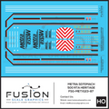 HO Scale Metra 500 RTA Heritage SD70MACH Locomotive Decal Set Fusion Scale Graphics