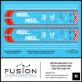 N Scale Metra Repaint Operation Lifesavor F40 Locomotives Decal Set Fusion Scale Graphics