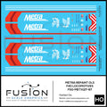 HO Scale Metra Repaint Operation Lifesavor F40 Locomotives Decal Set Fusion Scale Graphics