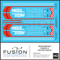 Metra HO Scale Repaint F40PHM-3 Locomotives Decal Set Fusion Scale Graphics