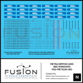 N Scale Metra Nippon Sharyo Bilevel Passenger Car Decal Set Fusion Scale Graphics