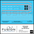 HO Scale Metra 2001 Rock Island Caboose Decal Set - Front Range Hobbies