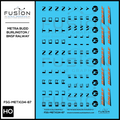 HO Scale Metra Burlington / BNSF Railway Letterboards ex Burlington Budd Cars Decal Set Fusion Scale Graphics