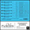 N Scale Milwaukee Road Havelock Shops 52' 6" Gondola Decal Set Fusion Scale Graphics
