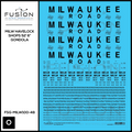 O Scale Milwaukee Road Havelock Shops 52' 6" Gondola Decal Set Fusion Scale Graphics