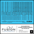 S Scale Milwaukee Road Covered Hoppers Numbering Decal Set Fusion Scale Graphics