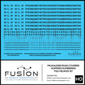 HO Scale Milwaukee Road Covered Hoppers Numbering Decal Set Fusion Scale Graphics