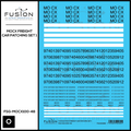 O Scale MOCX Freight Car Patching Set 1 Decal Set Fusion Scale Graphics