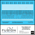 HO Scale MOCX Covered Hoppers Patching Decal Set 1 Fusion Scale Graphics
