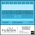 HO Scale MOCX Covered Hoppers Patching Decal Set 3 Fusion Scale Graphics