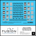 S Scale MWCX Covered Hopper Patching Decal Set Fusion Scale Graphics
