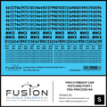 S Scale MWCX Freight Car Patching Font 1 Decal Set Fusion Scale Graphics