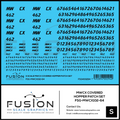 S Scale MWCX Covered Hopper Patch Set Decal Set Fusion Scale Graphics