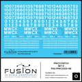O Scale MWCX Freight Car Patching Decal Set 2 Fusion Scale Graphics