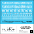 S Scale MWCX Freight Car Patching Decal Set Font 1 White Fusion Scale Graphics
